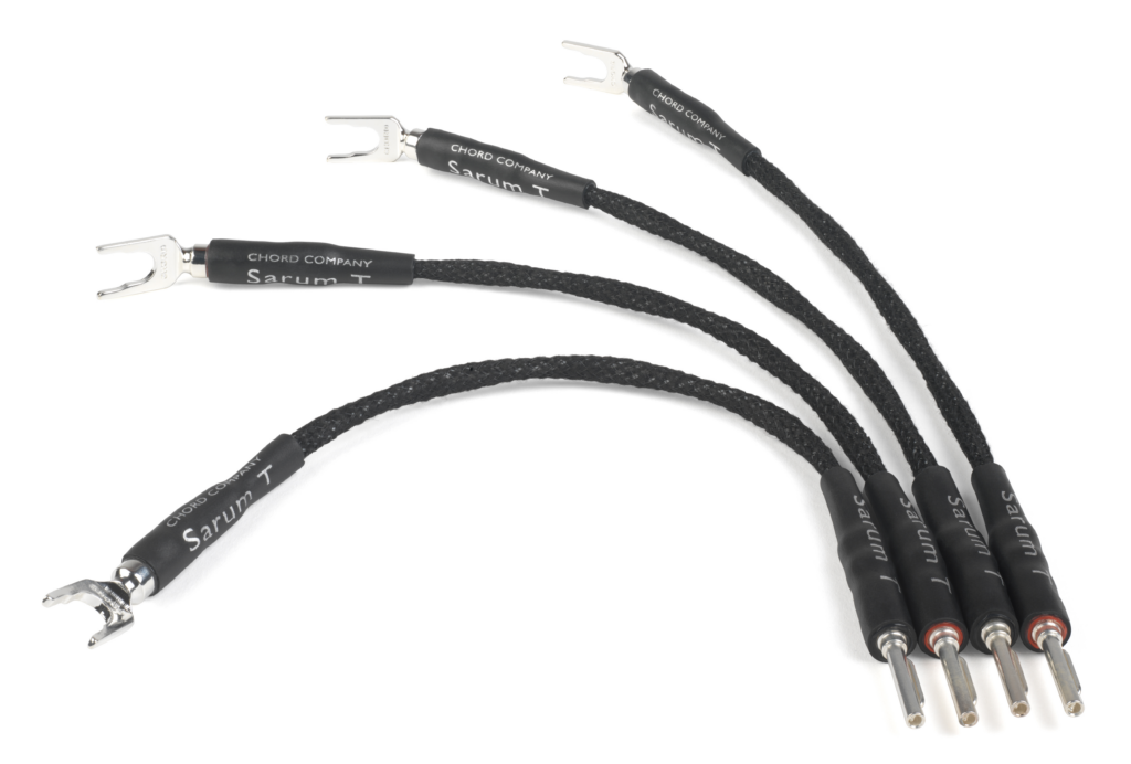 Chord Company Sarum T Bi-wire Speakerlinks | verzilverde OFC-geleiders | Taylon-isolatie | 20 of 28 cm | set van 4