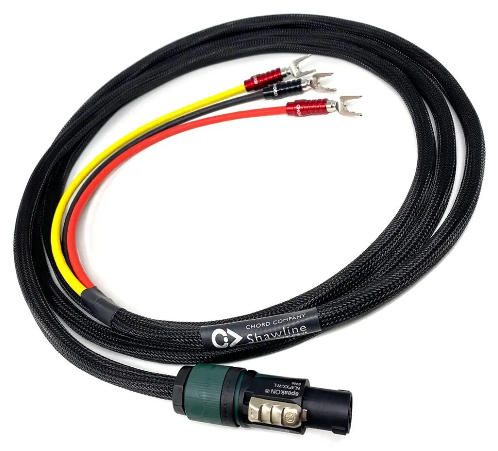 Chord Company Shawline High-Level SpeakON Subwooferkabel | verzilverd koper | 3 x 14 AWG