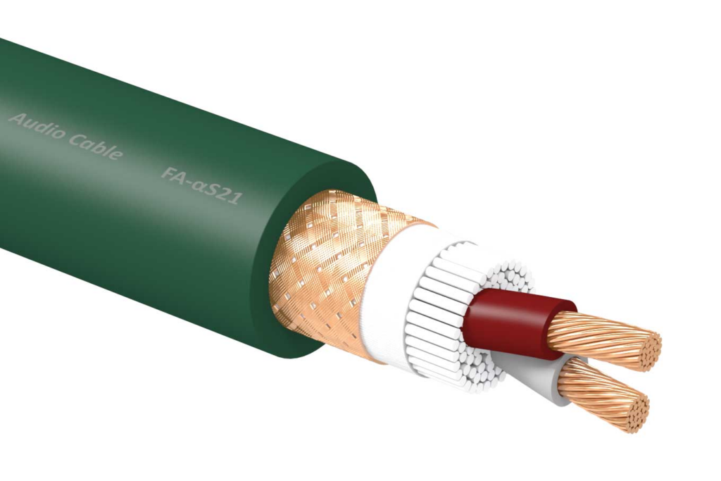 Furutech FA-αS21 | gebalanceerde analoge interlinkkabel | α-OCC koper | 2 x 0,76 mm² | 18 AWG | per meter