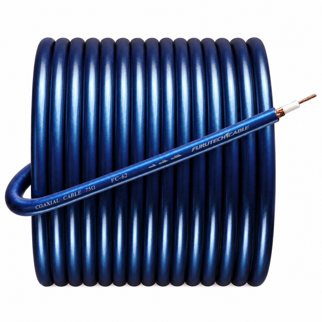 Furutech FC-62 | digitale coaxiale interlink 75 Ω | µ-OFC koper | 0,60 mm² | 20 AWG | per meter