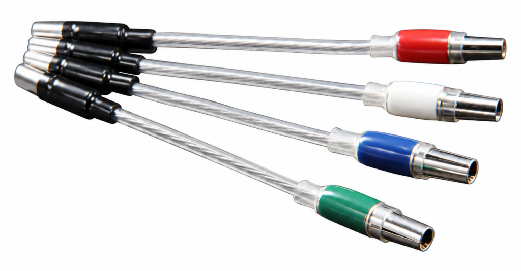 Furutech La Source 101 headshell-kabels | puur zilver | PTFE-isolatie | rhodium-plated clips | set 4 stuks