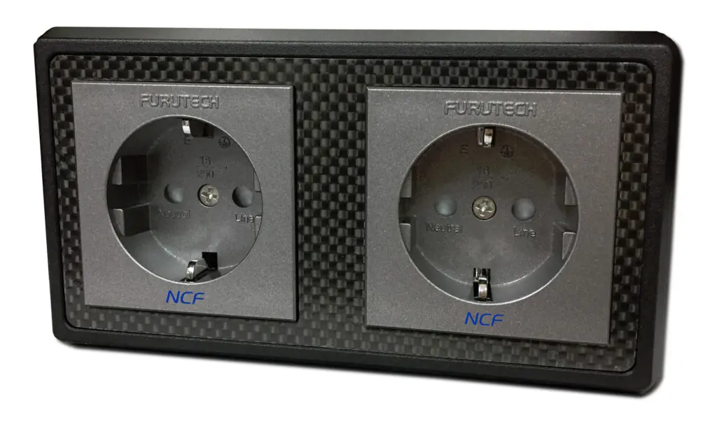 Furutech FT-SWS-D NCF (R) Rhodium wandcontactdoos 2 x schuko per stuk
