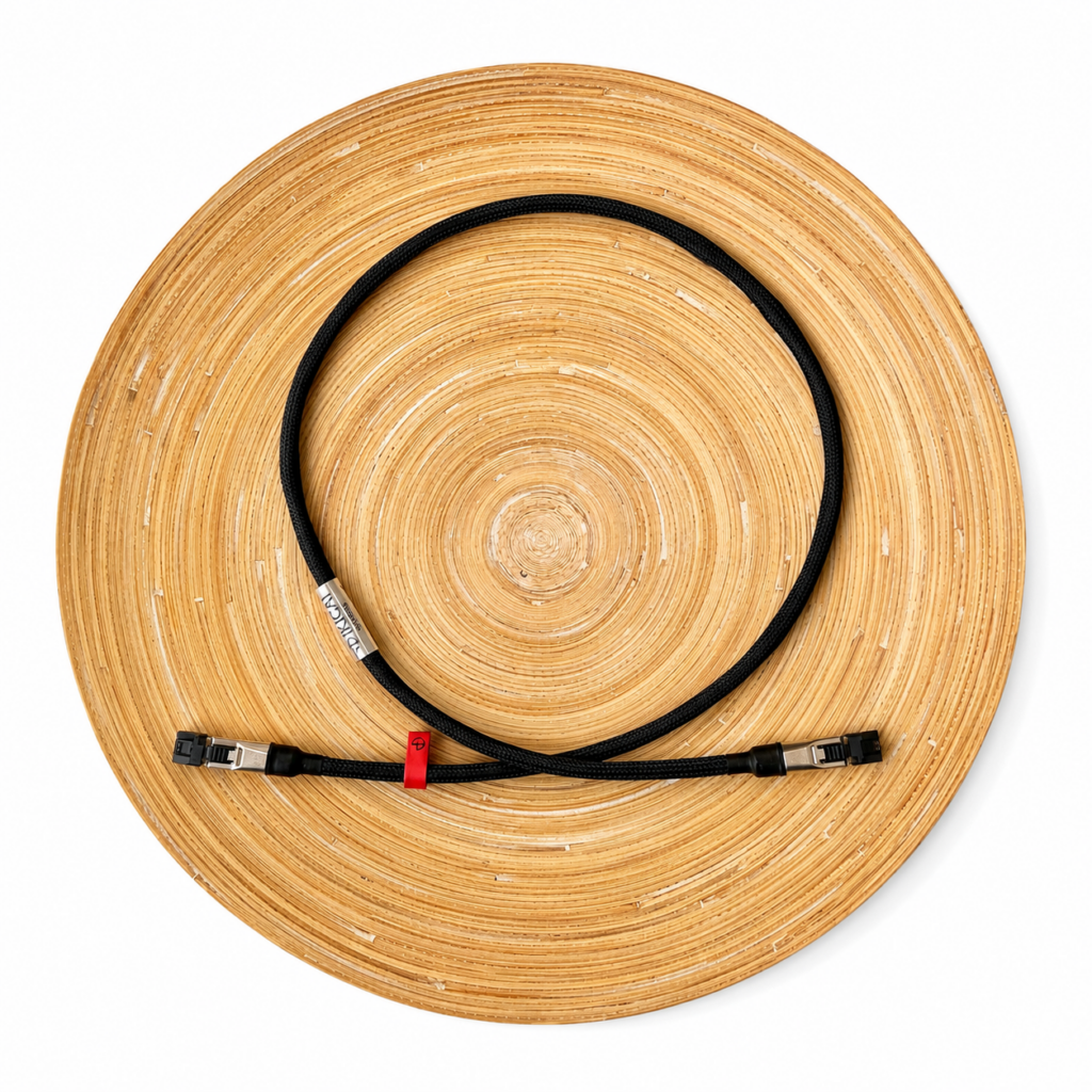 Ikigai Audio Sugure ethernetkabel met 5N puur zilveren monokristal geleiders - 100Mbit of Gbit