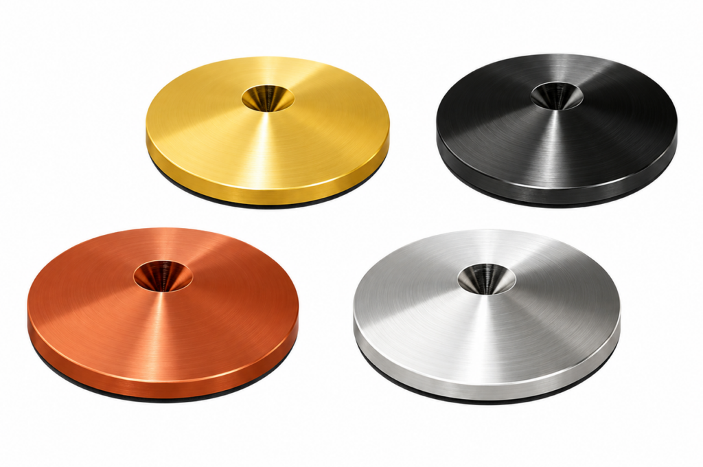 NorStone Spike Protector | onderlegschijven voor luidsprekerspikes | Ø 32 x 7 mm | tot 50 kg per set | keuze uit 4 kleuren | set 4 stuks