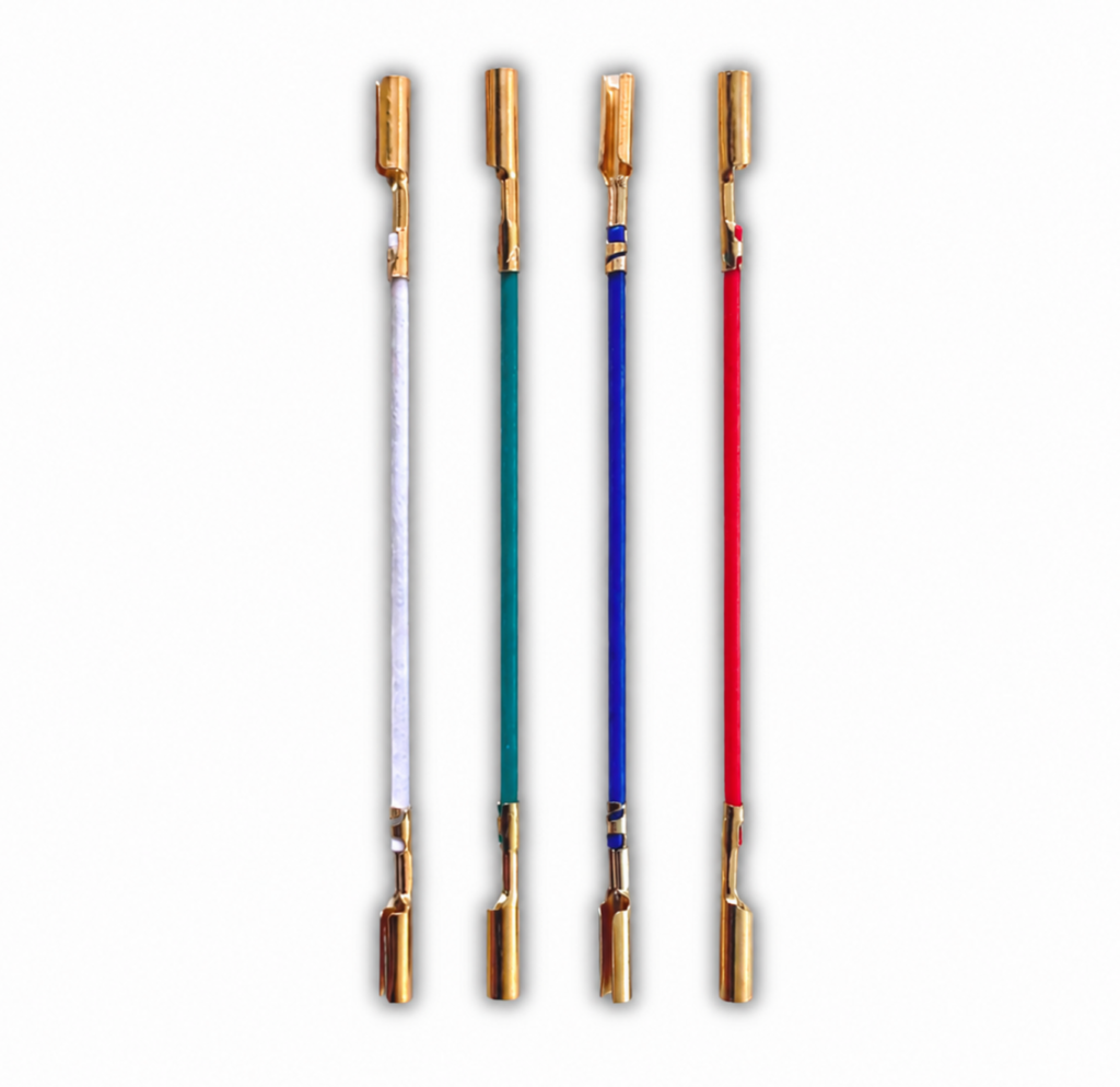 Ortofon Standard Lead Wire Set | 4 koperen headshell-kabels | 28 AWG | vergulde 1,2 mm klemmen