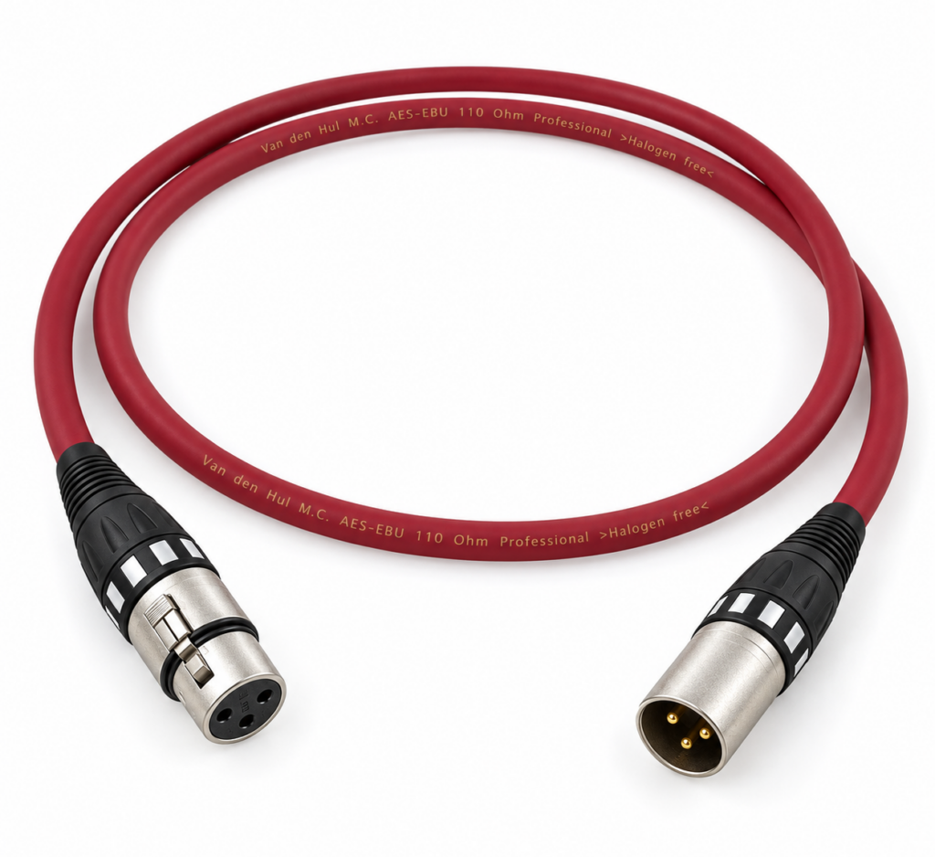 Van den Hul AES-EBU Professional | digitale XLR-interlink | 110 Ω | solid-core verzilverd OFC