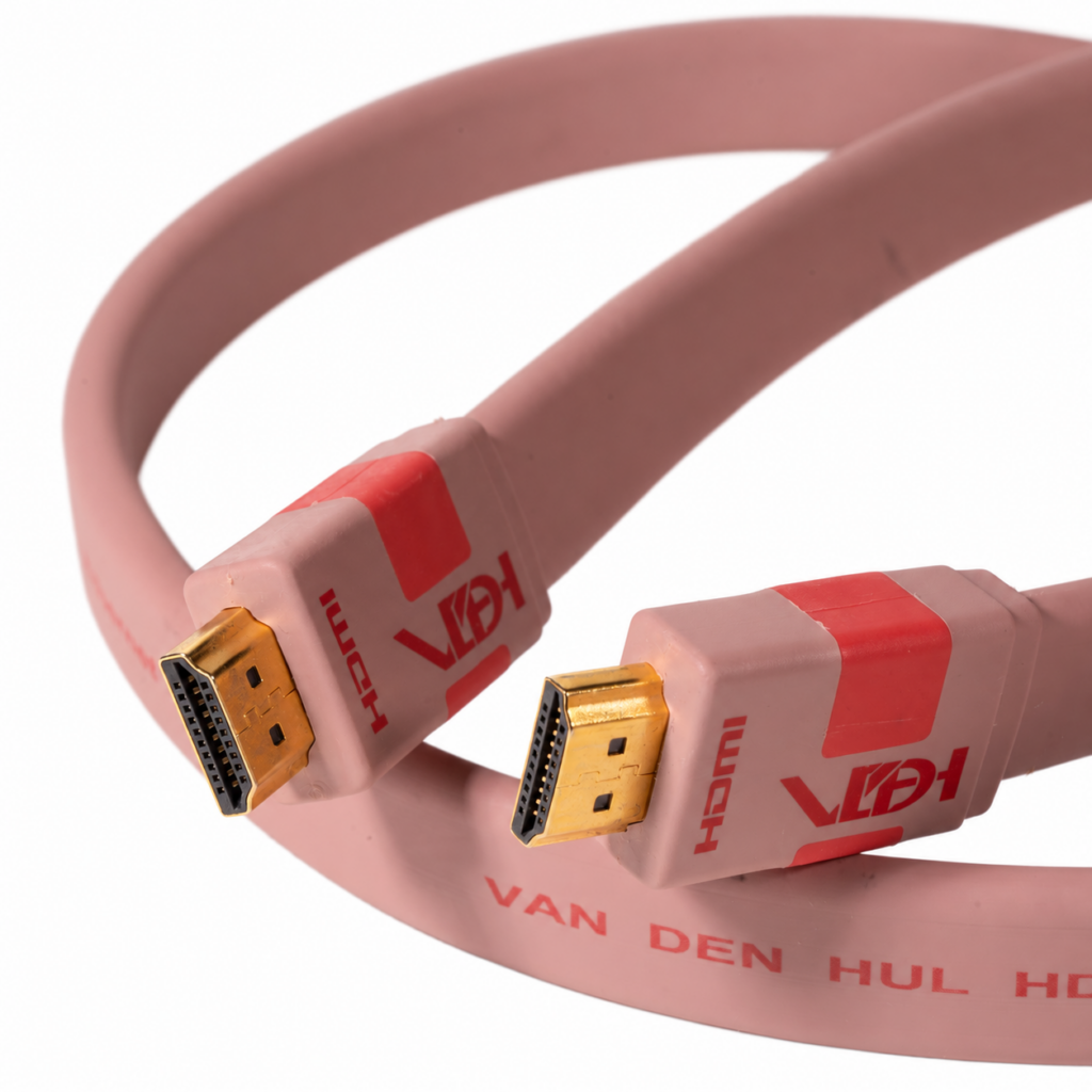 Van den Hul HDMI Flat SE | Platte 4K HDMI-kabel | High Speed met Ethernet | vertind OFC AWG 28