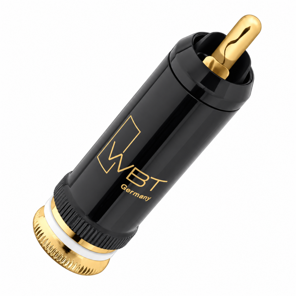 WBT-0102 Cu nextgen | RCA-connector | vergulde kopercontacten | analoog & digitaal 75 Ω | tot Ø 9 mm