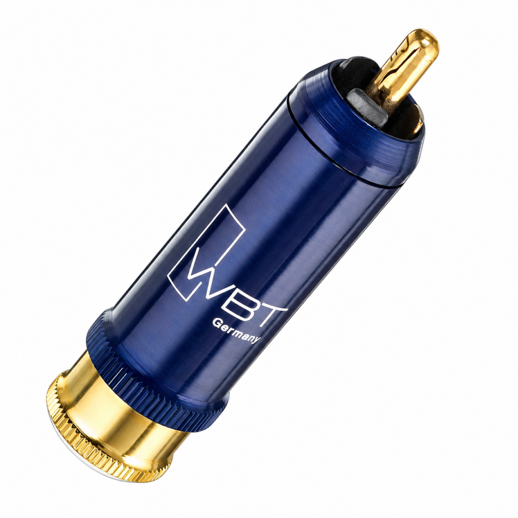 WBT-0110 Cu nextgen | RCA-connector | vergulde kopercontacten | analoog & digitaal 75 Ω | tot Ø 9 mm