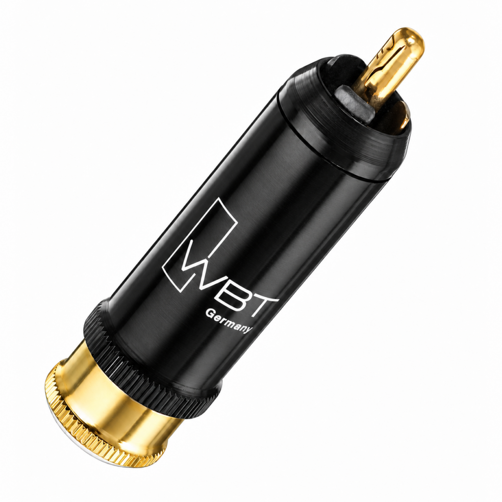 WBT-0110 Cu nextgen | RCA-connector | vergulde kopercontacten | analoog & digitaal 75 Ω | tot Ø 9 mm