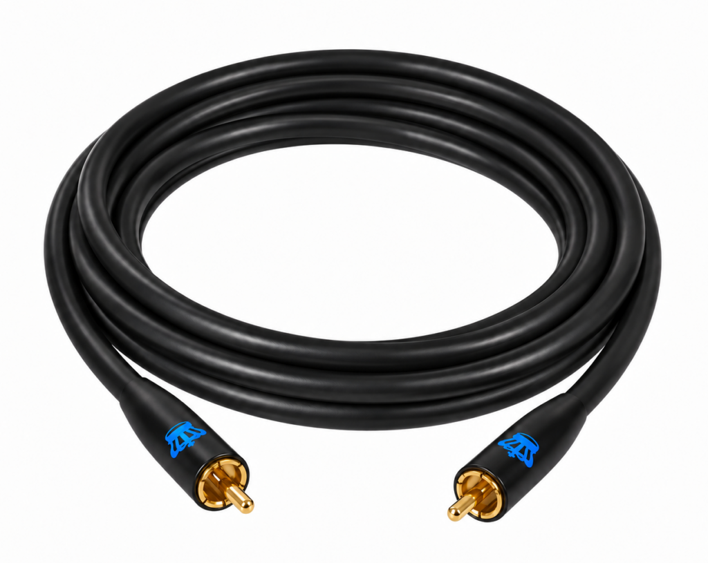 REL Commander | .1/LFE RCA-subwooferkabel | OFC-koper | zwart of wit | 3–12 meter