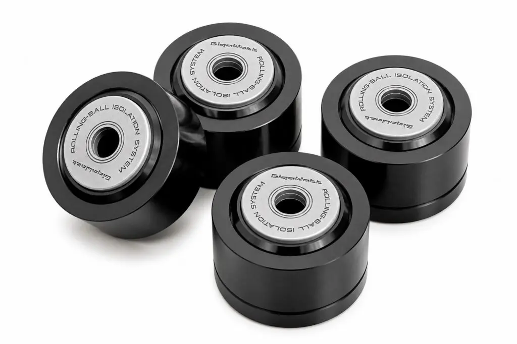 Gigawatt Rolling Ball Isolation Feet ontkoppelaars voor audiocomponenten of luidsprekers met M6-schroefdraad