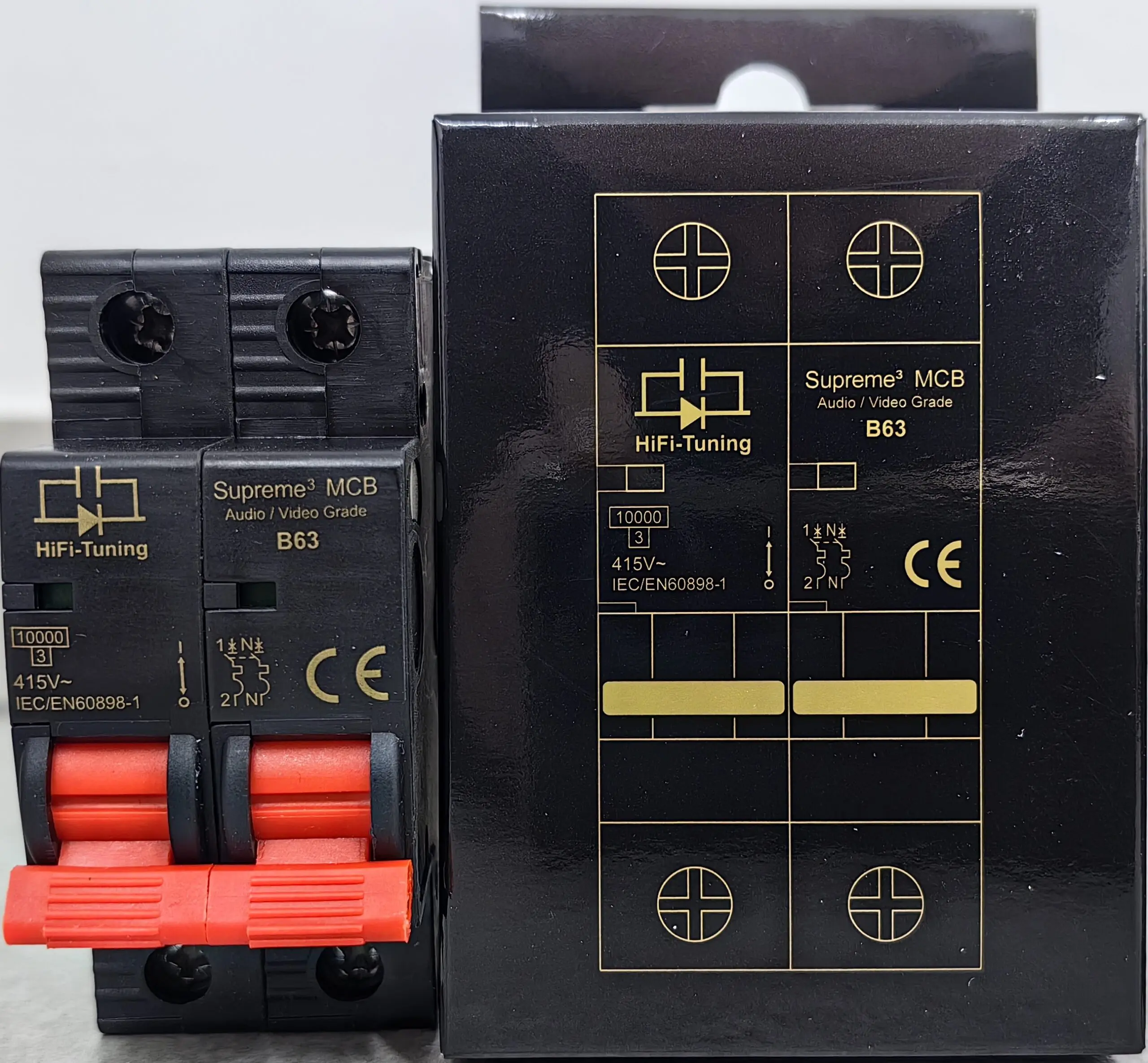 HiFi-Tuning Supreme³ MCB 1P+1N dubbelpolige Audio Grade Installatieautomaat voor Audiogroep 63A - Afbeelding 4