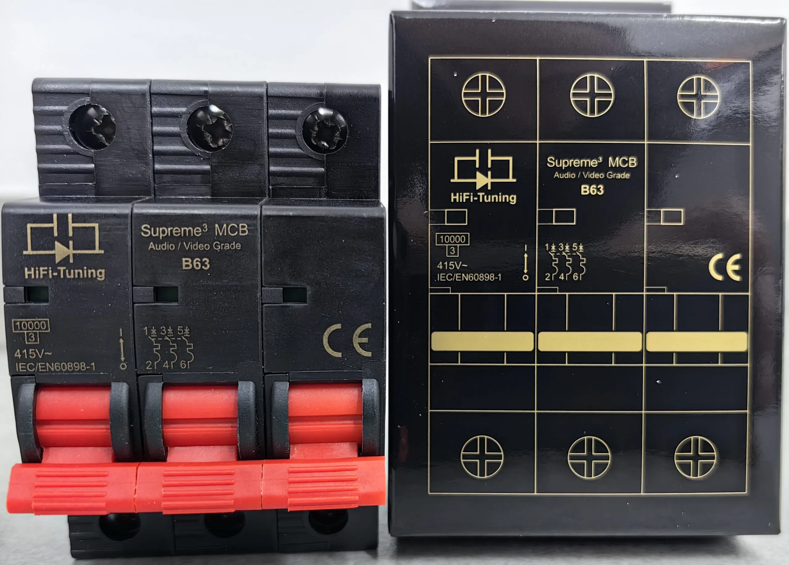 HiFi-Tuning Supreme³ MCB 3P driepolige Audio Grade Installatieautomaat voor Audiogroep 63A - Afbeelding 3