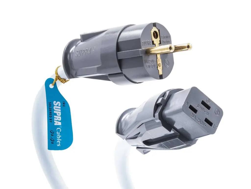 Supra LoRad 2.5 CS voedingskabel 3 x 2,5 mm2 AWG 13 Tin-plated OFC koper -  IEC C19-16A