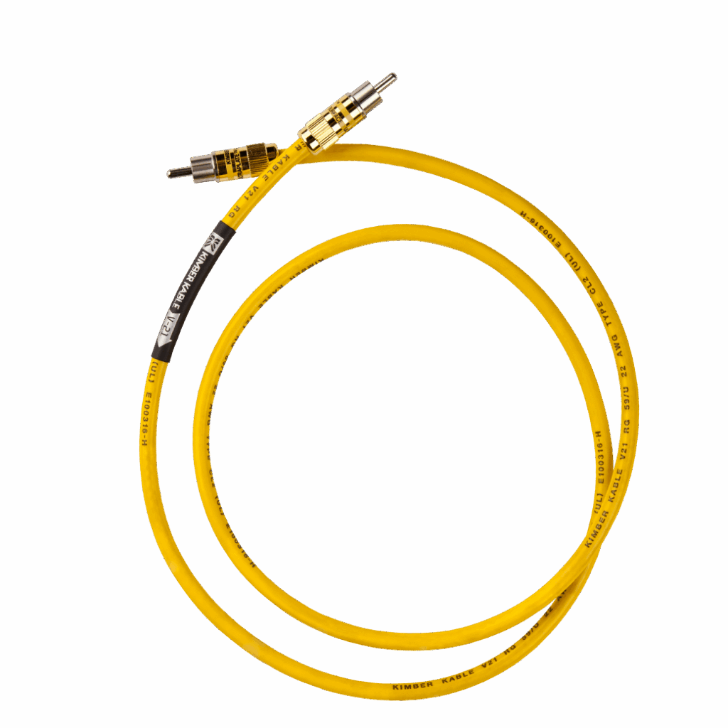 Kimber Kable V-21 RCA digitale coaxiale interlink S/PDIF - 75 Ohm single vanaf 1,0 meter