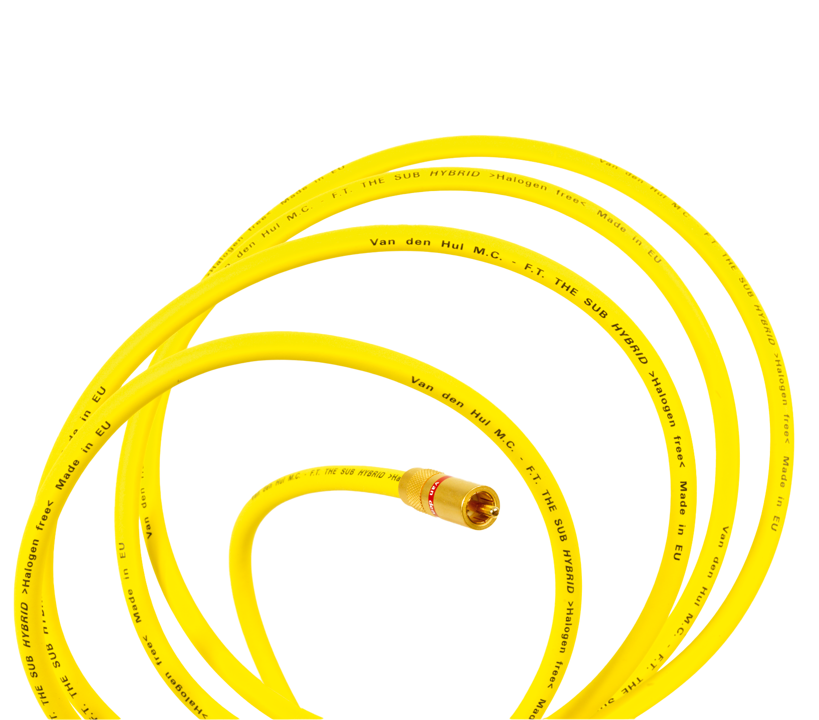 Van den Hul The Sub Hybrid RCA subwooferkabel met vergulde connectoren vanaf 1,0 meter - Afbeelding 2