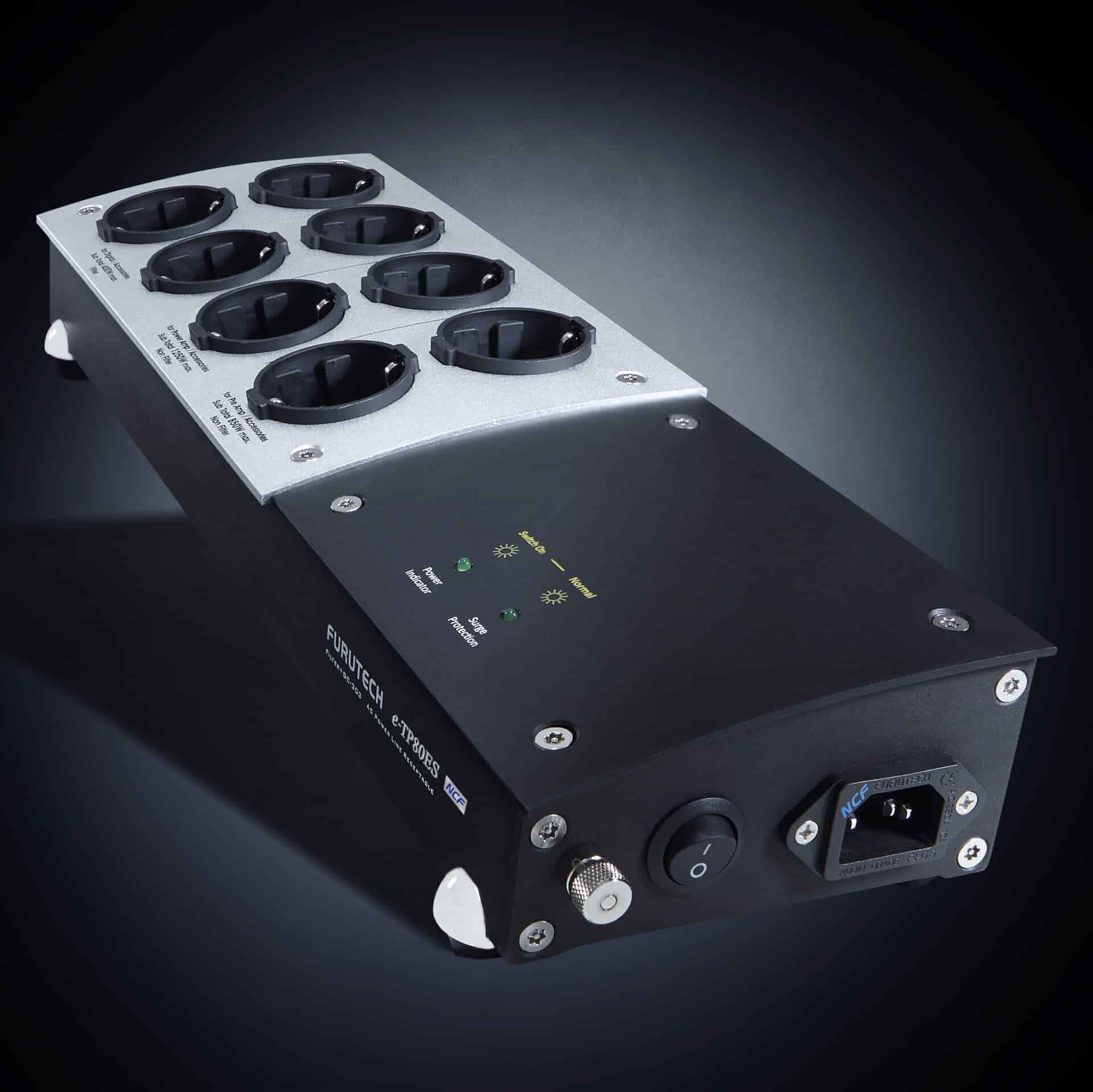 Furutech E-TP80ES NCF gefilterd stekkerblok zilver 8 x schuko - Afbeelding 3