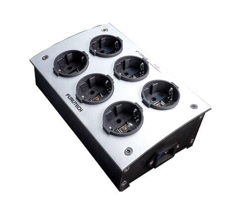 Furutech e-TP60E NCF (R) stekkerblok zilver 6 x schuko