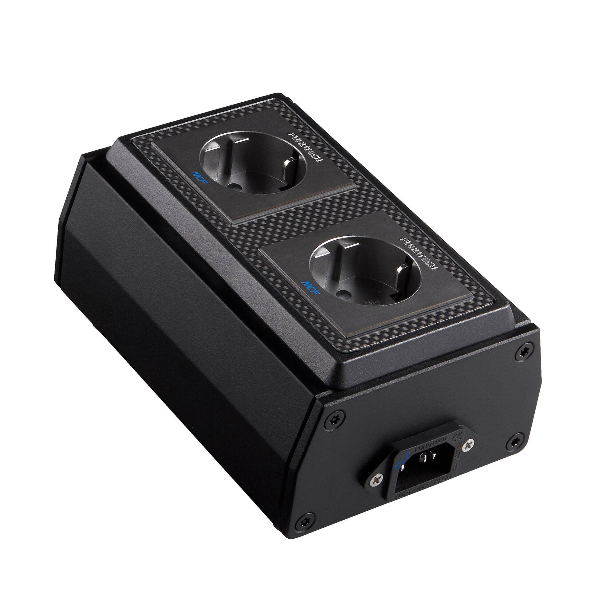 Furutech FT-SWS-D NCF Box-black stekkerblok 2 x schuko Rhodium-plated - Afbeelding 2