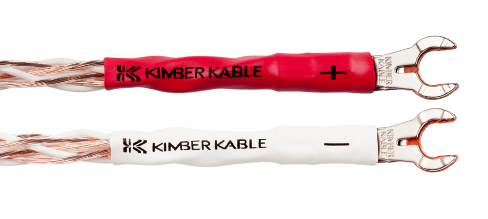 Kimber Kable Jumper 4TC jumper spade naar banaanplug 20cm set 4 stuks