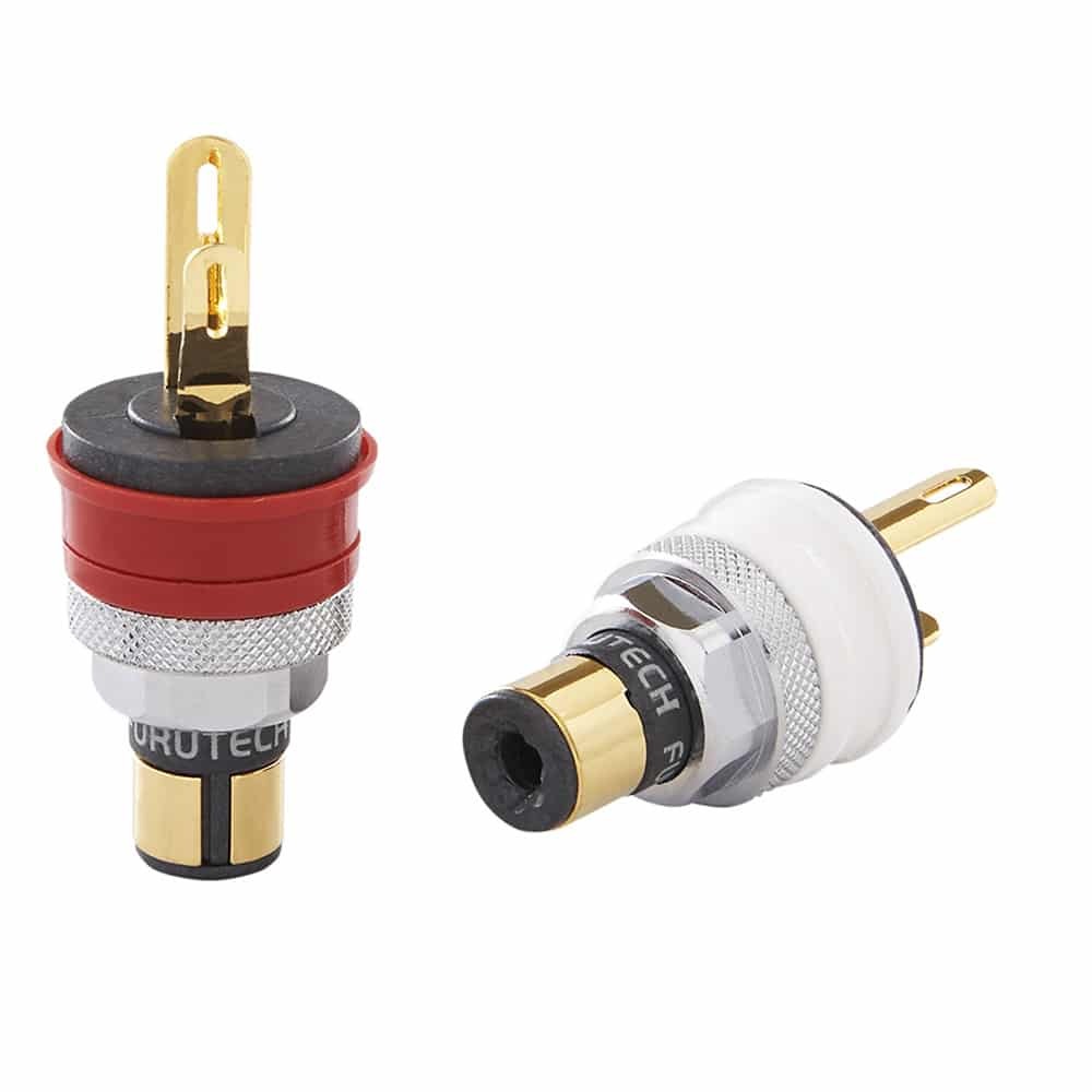 Furutech FT-903 (G) Gold RCA-chassisdelen per paar