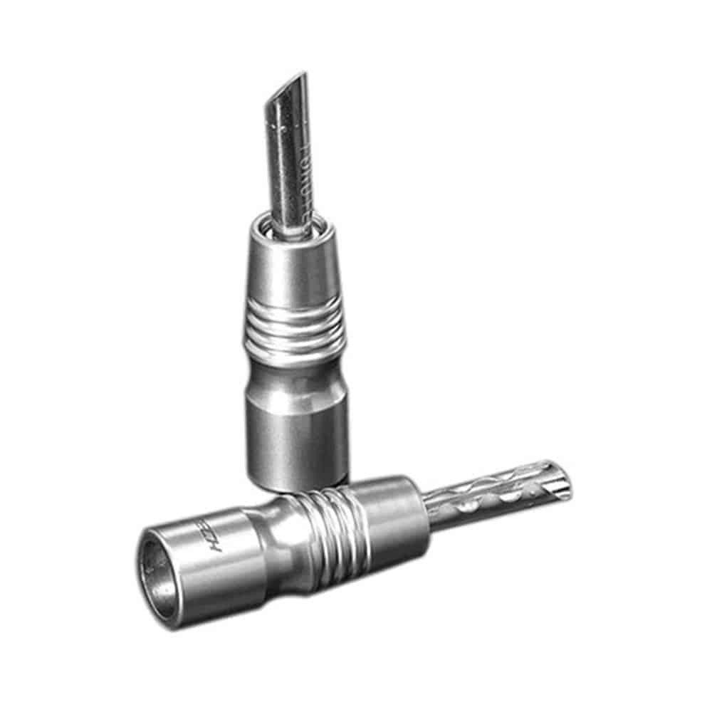 Furutech FP-200B (R) Rhodium banaanplug schroefmontage tot Ø5mm per set 4 stuks