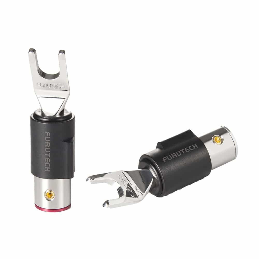 Furutech FT-211 (R) Rhodium - Spade connector tot Ø7,8mm per set 4 stuks