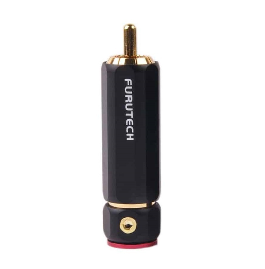 FURUTECH FP-110 (G) Gold plated 24k RCA Ø9.2mm RCA connector tot Ø9,3mm per set 4 stuks