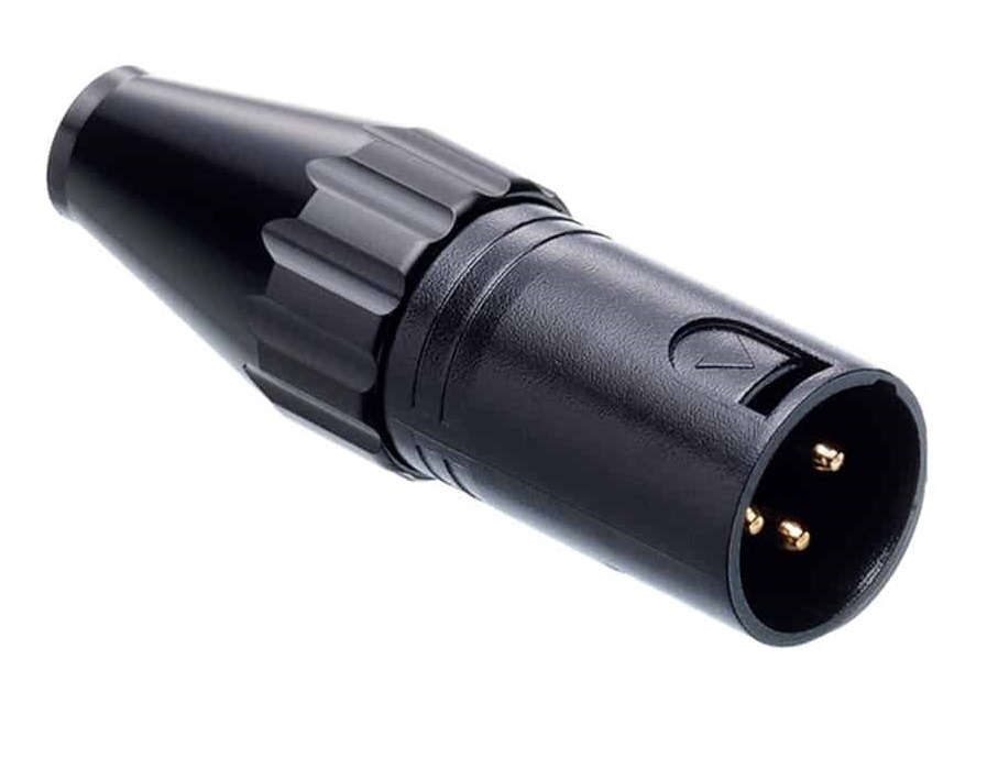 FURUTECH FP-701M (G) Gold Male 3-pins XLR connector tot Ø9mm per stuk