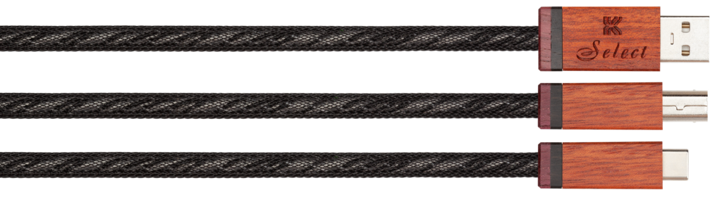 Kimber Kable Select Series HB koper-zilver USB A, B of C vanaf 0,5 meter