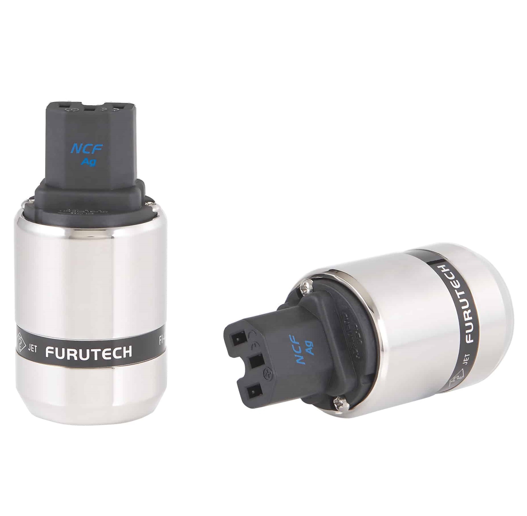 Furutech FI-48 NCF (AG) Zilver Nano Crystal² Formula - IEC C13 netstekker 10A van Ø6mm tot Ø20mm - Afbeelding 2