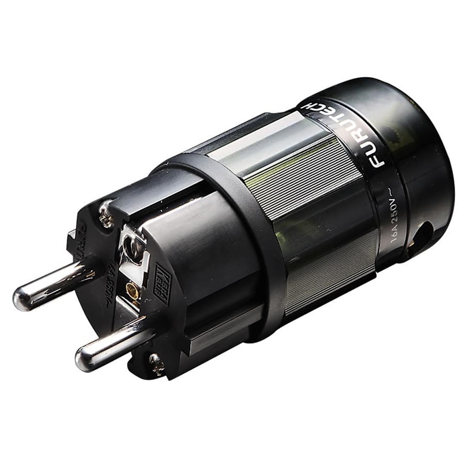Furutech FI-E38 (R) Rhodium - Schuko netstekker van Ø6,6mm tot Ø17,5mm