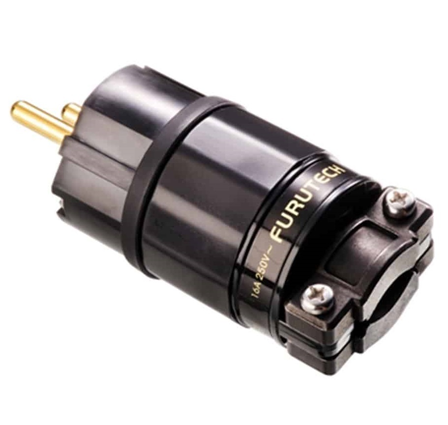 Furutech FI-E11-N1 (G) Gold - Schuko netstekker van Ø6,6mm tot Ø16mm