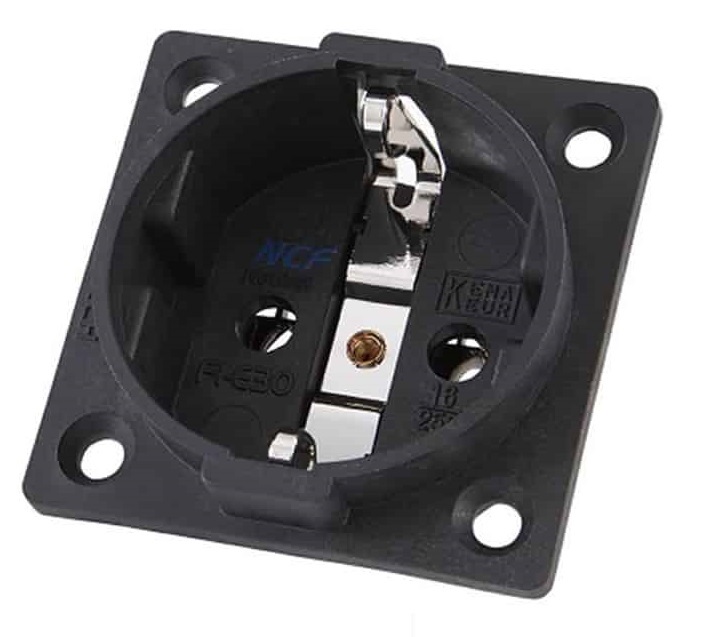 Furutech FI-E30 NCF (R) Rhodium - Chassisdeel schuko per stuk