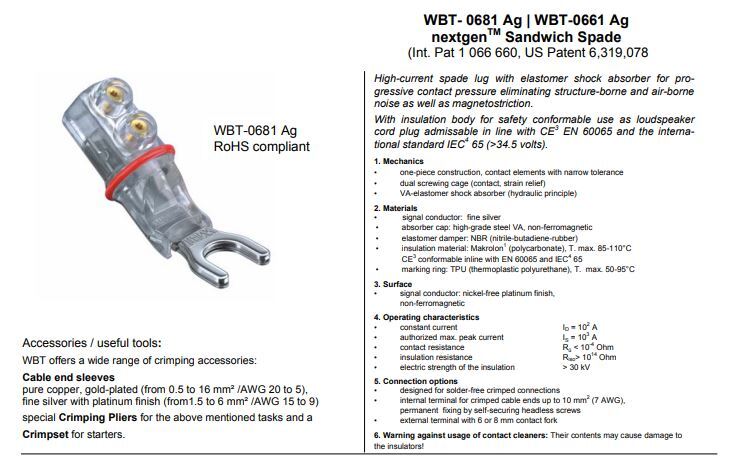 WBT-0681 AG (zilver) - Sandwich spade 8,0 mm max. 10 mm² 7 AWG per 4 stuks in showcase - Afbeelding 4