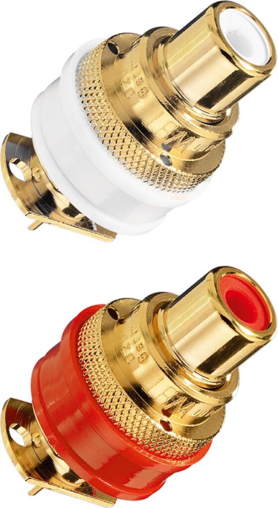 WBT-0201 Supra Gold-plated RCA-chassisdelen per paar