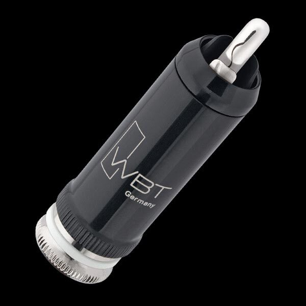 WBT-0102 AG (zilver) Nextgen RCA-connector tot Ø9mm per 4 stuks in showcase - Afbeelding 3