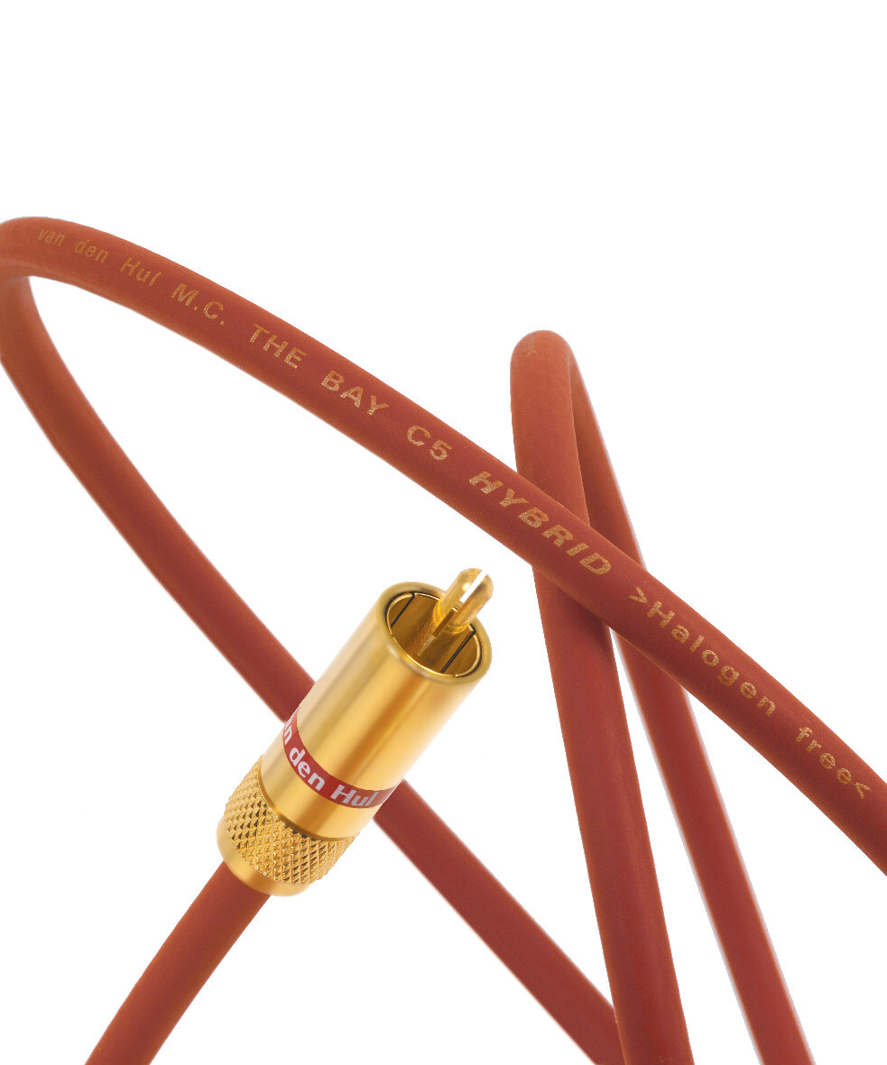 Van den Hul The Bay C5 Hybrid halogeen free RCA Interlink stereoset 2 stuks vanaf 0,8 meter - Afbeelding 2