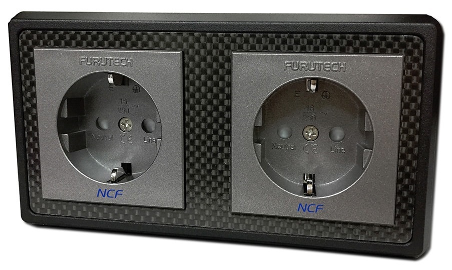 Furutech FT-SWS-D NCF (R) Rhodium wandcontactdoos 2 x schuko per stuk