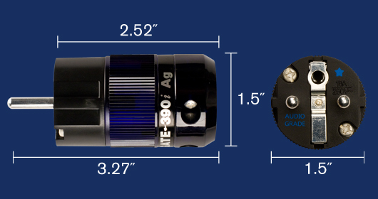 WattGate 390i Classic (RH) Rhodium uitgevoerd in zwart 16A - Schuko netstekker - Afbeelding 5