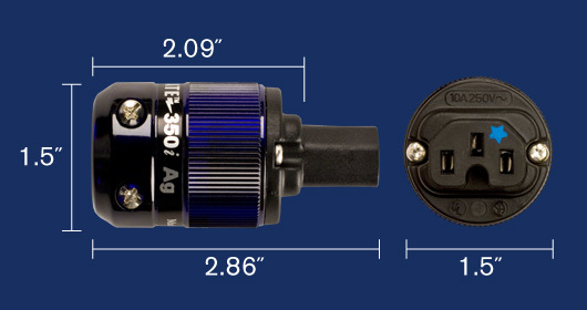 WattGate 350i HC Classic (RH) Rhodium uitgevoerd in zwart - IEC C19 netstekker 16A - Afbeelding 6