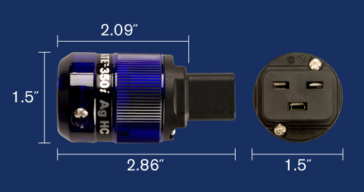 WattGate 350i HC Classic (AG) zilver uitgevoerd in rookglas - IEC C19 netstekker 16A - Afbeelding 6