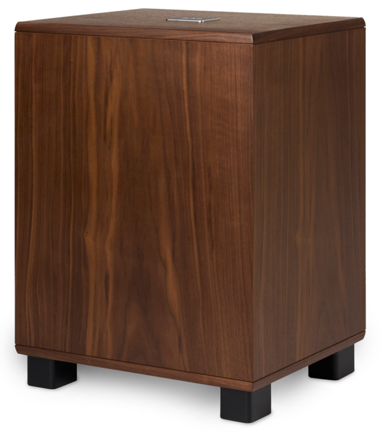 REL Subwoofer Classic 99 in Walnootfineer 450 Watt RMS klasse-D 24Hz bij -6dB, 12” woofer