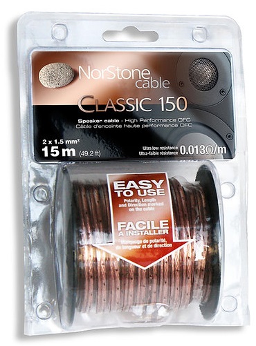 NorStone Classic CL150 luidsprekerkabel 99.99% OFC koper 1,5mm2 AWG 16 per rol 15 meter - Afbeelding 3