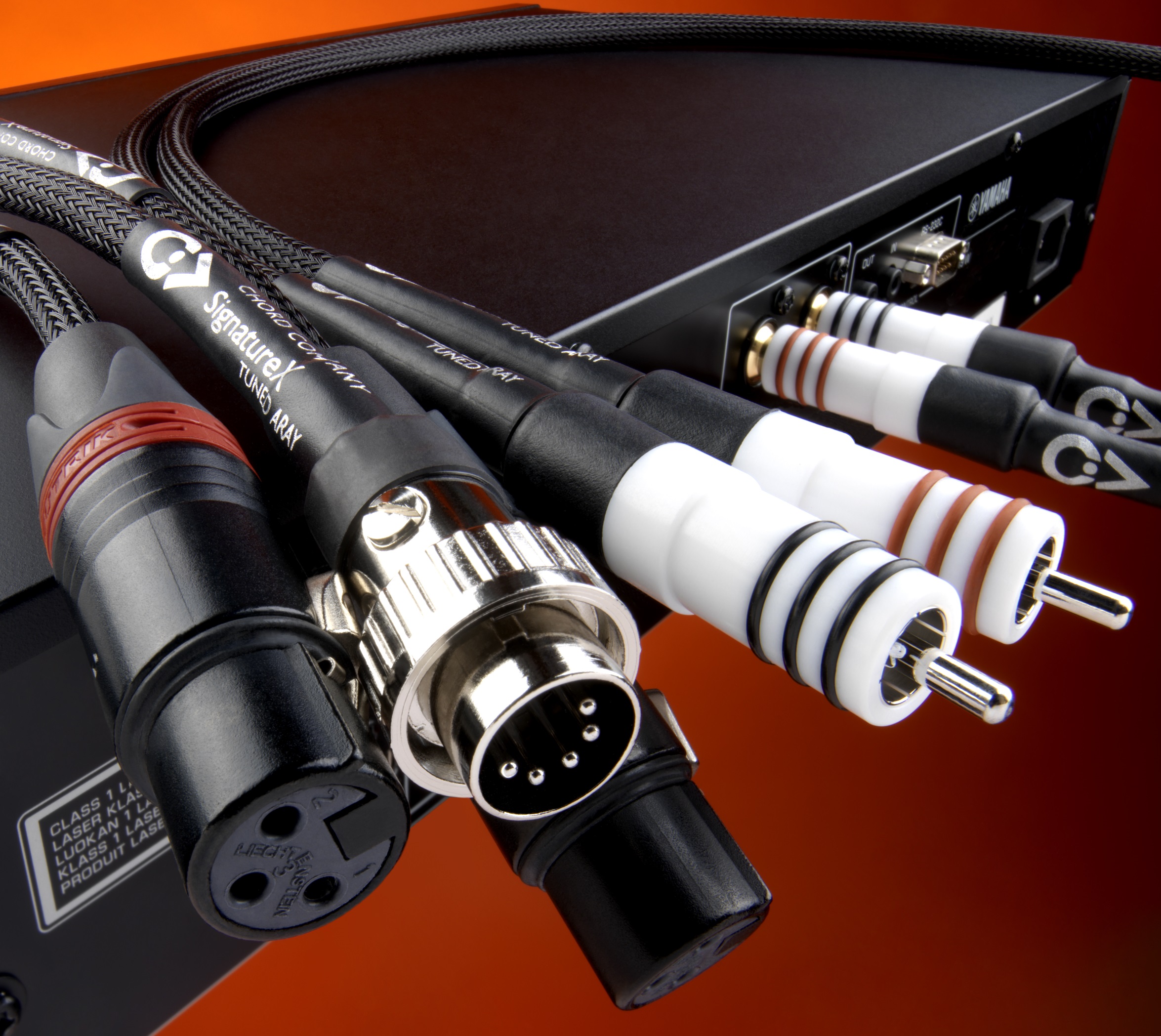 Chord Company Signature Tuned X Aray high end Analogue 5-pins DIN voor NAIM Audio en QUAD met verzilverde OFC-geleiders vanaf 1,0 meter - Afbeelding 6