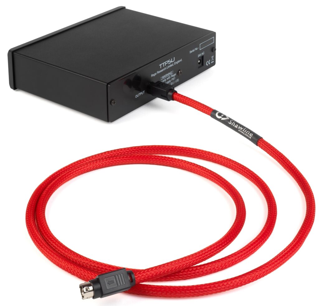 Chord Company Shawline X DC-kabel 4-pins connectoren voor REGA PSU 1,5 meter