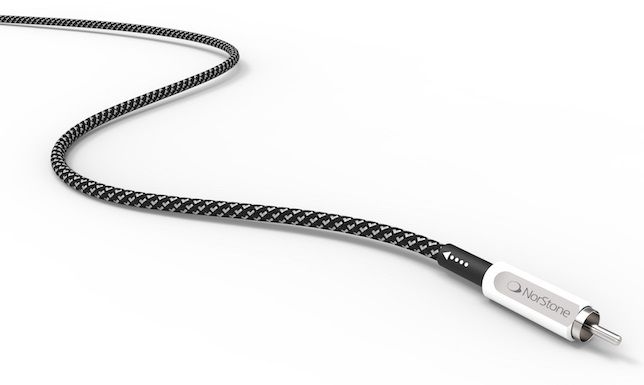 NorStone Jura RCA subwooferkabel verzilverd 99.999% OFC TC 75Ω vanaf 2,0 meter