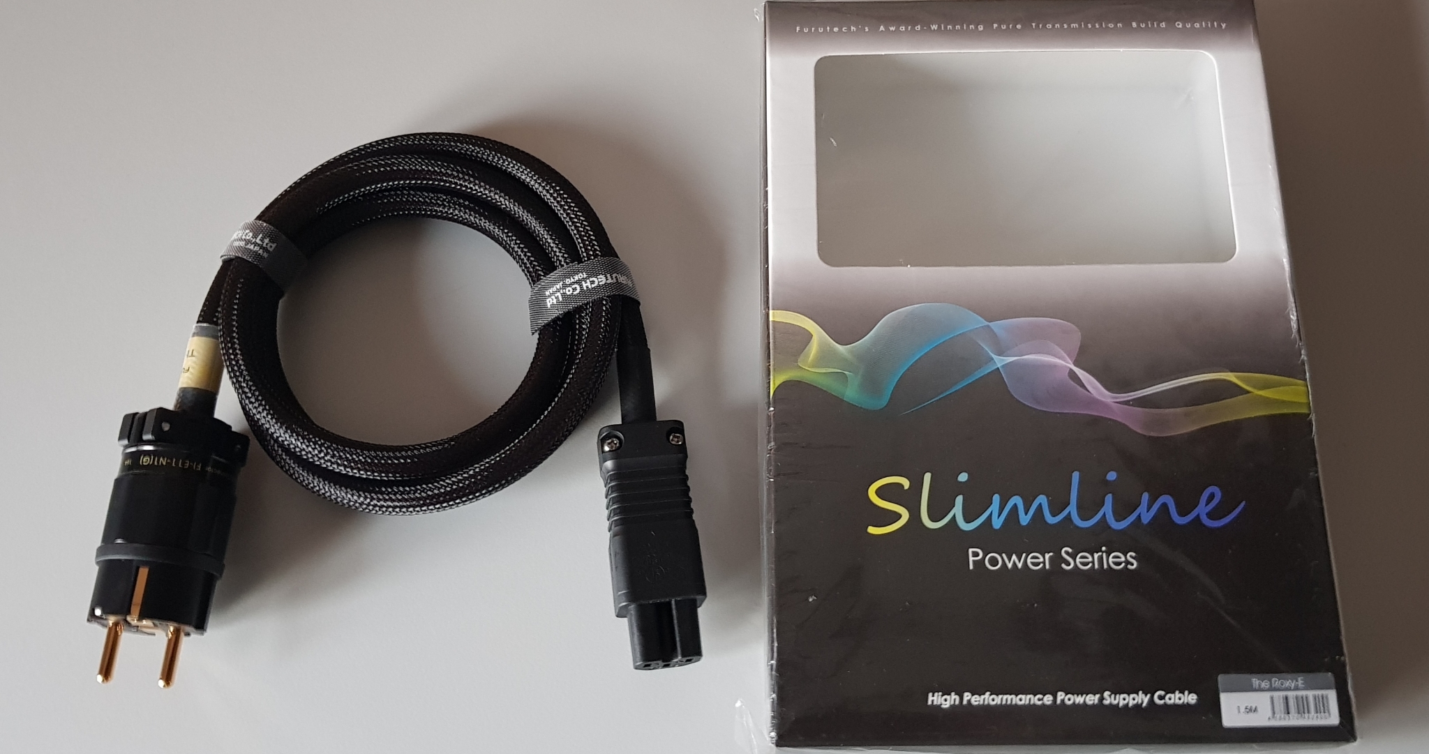 Furutech The Roxy Voedingskabel Slim-line Power-series met verzilverde geleiders 1.5 meter - Afbeelding 5