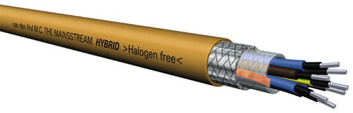 Van den Hul The Mainsstream Hybrid voedingskabel 3 x 1,69 mm2 AWG 15 OFC verzilverd koper onafgewerkt per meter